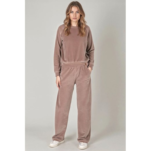 Komplet bluza+spodnie Vivisence 9206kmpl beżowy ze sklepu kontri.pl w kategorii Dresy damskie - zdjęcie 185960051