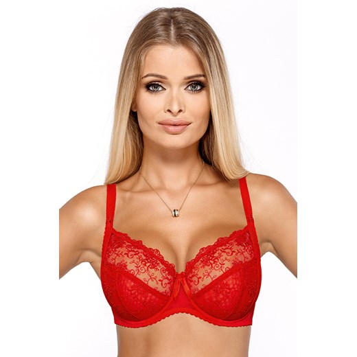 PariPari Cynthia Biustonosz miękki, red ze sklepu kontri.pl w kategorii Biustonosze - zdjęcie 185960100