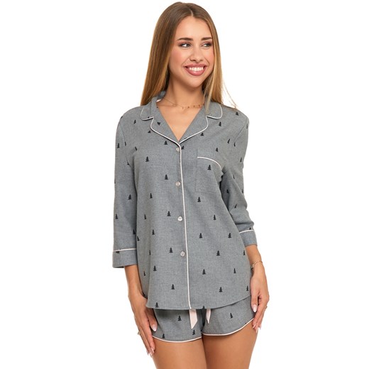 Piżama Moraj PDD4500-005 grey ze sklepu kontri.pl w kategorii Piżamy damskie - zdjęcie 185960163