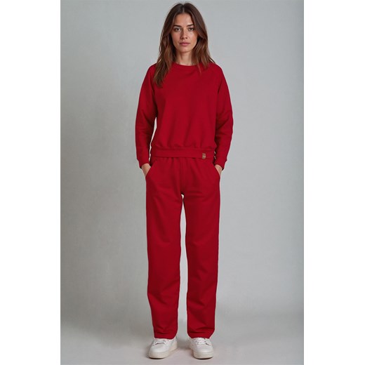 Komplet bluza+spodnie Vivisence 9205kmpl czerwony ze sklepu kontri.pl w kategorii Dresy damskie - zdjęcie 185960200
