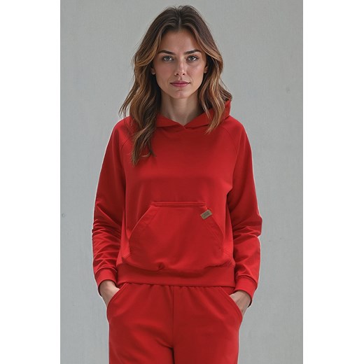 Bluza nierozpinana Vivisence 9003 czerwony ze sklepu kontri.pl w kategorii Bluzy damskie - zdjęcie 185960241