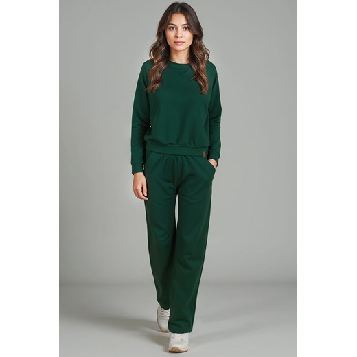 Komplet bluza+spodnie Vivisence 9205kmpl zielony ze sklepu kontri.pl w kategorii Komplety i garnitury damskie - zdjęcie 185960590