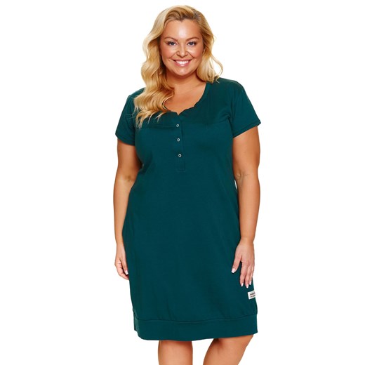 Nocna koszula Doctor Nap TCB.4348 emerald ze sklepu kontri.pl w kategorii Koszule nocne - zdjęcie 185960650