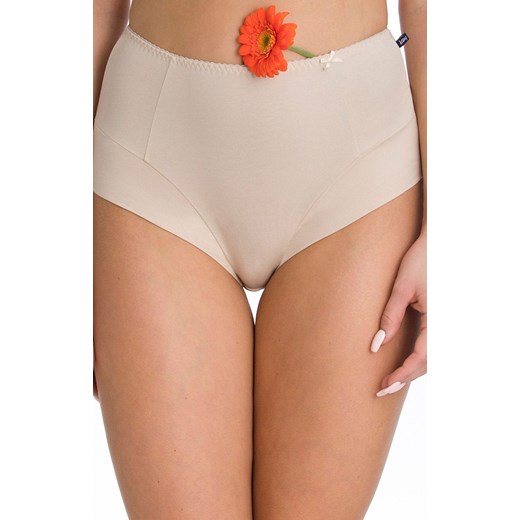 2-pack majtki z podwyższonym stanem beżowe LPF 110, Kolor beżowy, Rozmiar 3XL, Key ze sklepu Primodo w kategorii Majtki damskie - zdjęcie 185961104