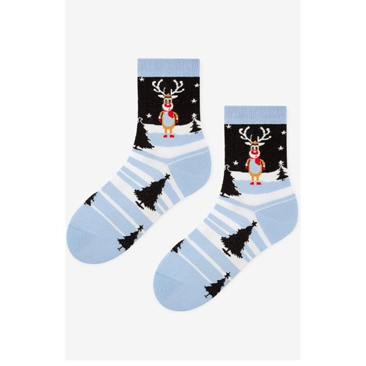 Marilyn świąteczne skarpetki damskie Rudolph, Kolor niebieski-wzór, Rozmiar 36-40, Marilyn ze sklepu Primodo w kategorii Skarpetki damskie - zdjęcie 185961480
