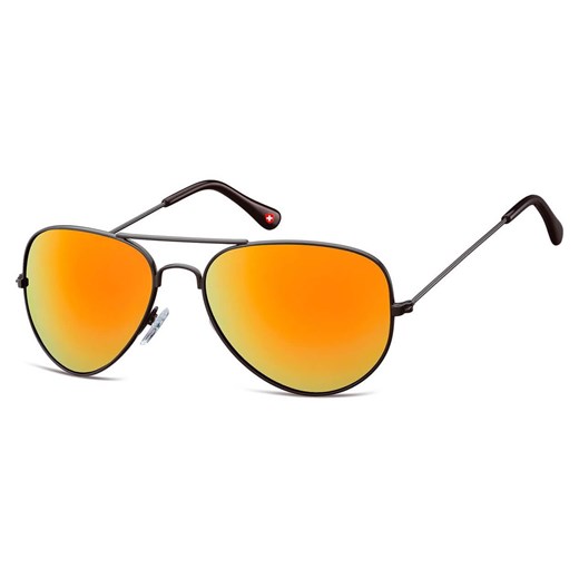 Okulary przeciwsłoneczne pilotki lustrzanki Montana MS96B Black/Orange ze sklepu Stylion w kategorii Zegarki - zdjęcie 185961952