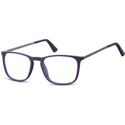 Okulary oprawki zerówki korekcyjne nerdy Unisex Sunoptic AC25E ciemnofioletowe ze sklepu Stylion w kategorii Okulary korekcyjne męskie - zdjęcie 185962021