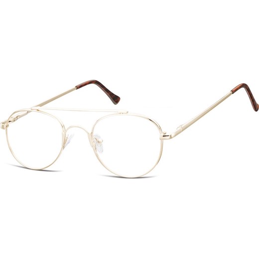 Okulary oprawki okrągłe zerówki metalowe korekcyjne 785C złote - id: 2999 - marki Sunoptic - 185962073 Okulary oprawki okrągłe zerówki metalowe korekcyjne 785C złote ze sklepu Stylion w kategorii Zegarki - zdjęcie 185962073