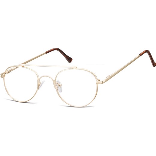 Okulary oprawki okrągłe zerówki metalowe korekcyjne 785D ciemne złote ze sklepu Stylion w kategorii Zegarki - zdjęcie 185962074