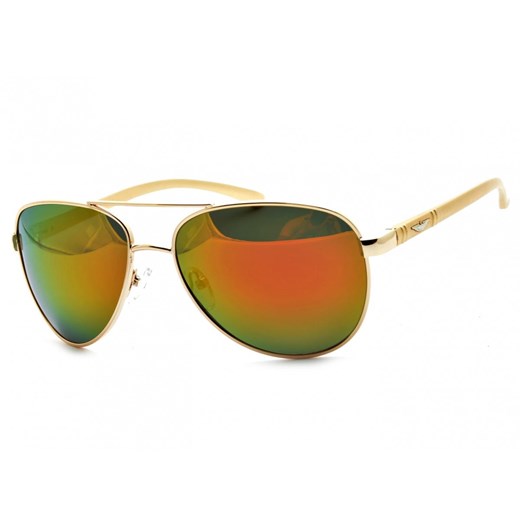 Złote Pilotki przeciwsłoneczne Polaryzacyjne okulary aviator Lustrzanki POL-80B ze sklepu Stylion w kategorii Zegarki - zdjęcie 185962151