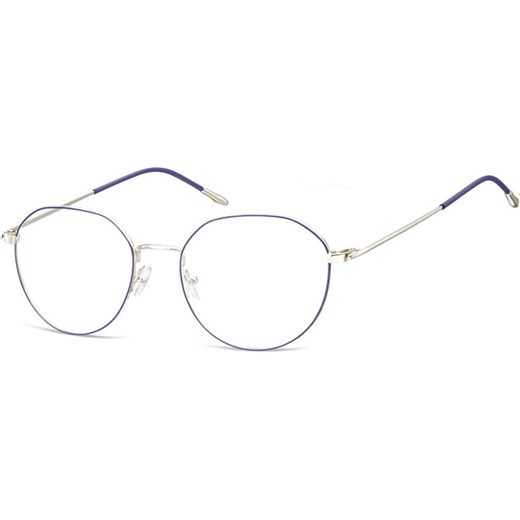 Lenonki Okulary oprawki optyczne 928A srebrne + niebieskie ze sklepu Stylion w kategorii Zegarki - zdjęcie 185962182