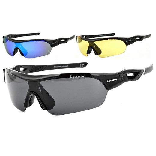 Okulary z 3 soczewkami LOZANO LZ-125 Polaryzacja + Poliwęglan ze sklepu Stylion w kategorii Zegarki - zdjęcie 185962214