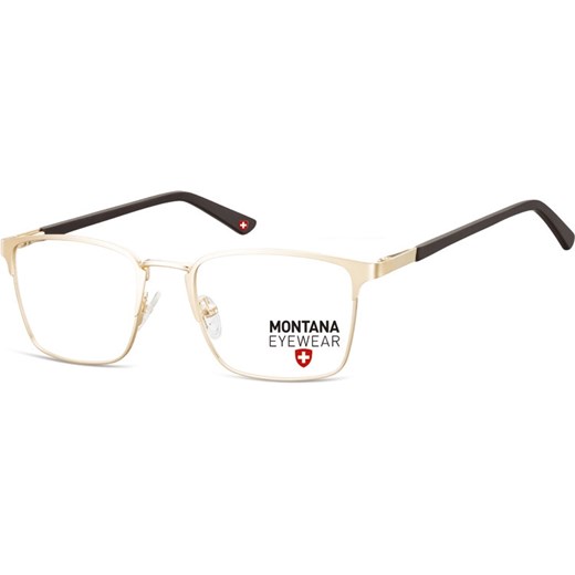 Okulary oprawki prostokątne optyczne Montana MM602E złote ze sklepu Stylion w kategorii Zegarki - zdjęcie 185962261