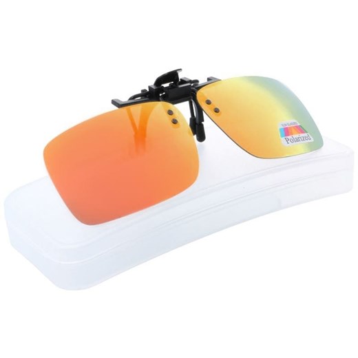 Nakładki przeciwsłoneczne lustrzane polaryzacyjne na okulary korekcyjne + ETUI - NA-163 ze sklepu Stylion w kategorii Zegarki - zdjęcie 185962263