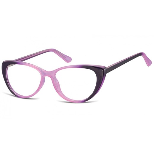 Okulary oprawki korekcyjne Kocie Oczy zerówki Sunoptic CP138D gradient purpurowy ze sklepu Stylion w kategorii Zegarki - zdjęcie 185962321