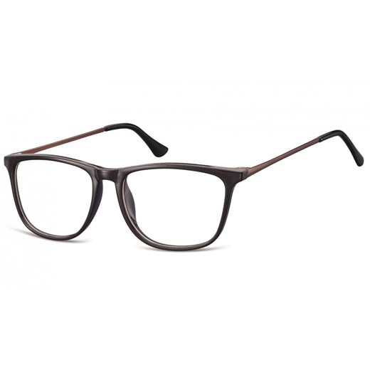 Okulary oprawki korekcyjne Nerdy zerówki Sunoptic CP142C ciemnobrązowe ze sklepu Stylion w kategorii Okulary korekcyjne męskie - zdjęcie 185962332
