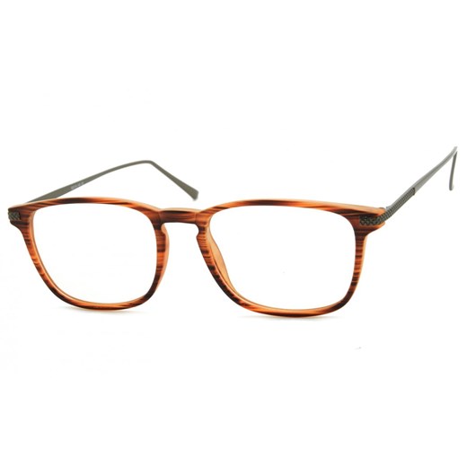 Okulary oprawki korekcyjne Nerdy zerówki Sunoptic CP144G brązowe - imitacja drewna ze sklepu Stylion w kategorii Zegarki - zdjęcie 185962354
