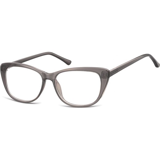Okulary oprawki korekcyjne Kocie Oczy zerówki Sunoptic CP129D szare ze sklepu Stylion w kategorii Okulary korekcyjne damskie - zdjęcie 185962372