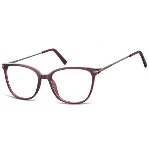 Okulary oprawki zerówki korekcyjne Nerdy Unisex Sunoptic AC26D bordowe ze sklepu Stylion w kategorii Zegarki - zdjęcie 185962571