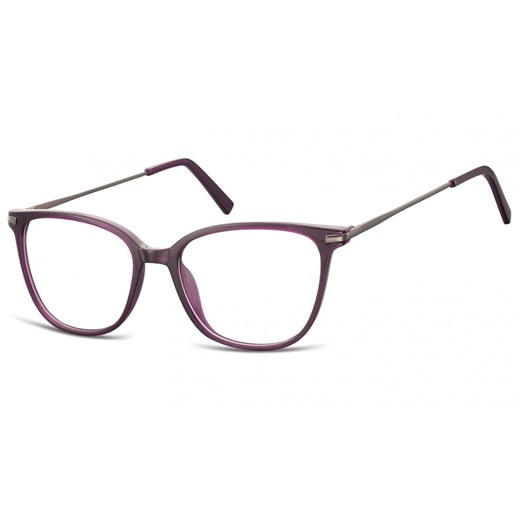 Okulary oprawki zerówki korekcyjne Nerdy Unisex Sunoptic AC26E ciemnofioletowe ze sklepu Stylion w kategorii Zegarki - zdjęcie 185962572