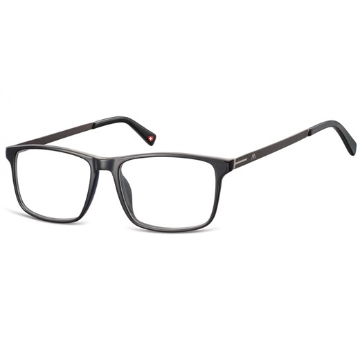 Okulary oprawki korekcyjne Nerdy Unisex Montana MA59 czarne + grafitowy zausznik ze sklepu Stylion w kategorii Zegarki - zdjęcie 185962580