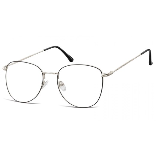 Oprawki okulary Pilotki zerówki korekcyjne 924F czarno-srebrne ze sklepu Stylion w kategorii Zegarki - zdjęcie 185962621