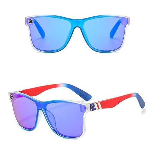 Męskie okulary przeciwsłoneczne pełne MAXAIR z filtrem UV400 Blue/Red ST-MAX2A ze sklepu Stylion w kategorii Okulary przeciwsłoneczne męskie - zdjęcie 185962632