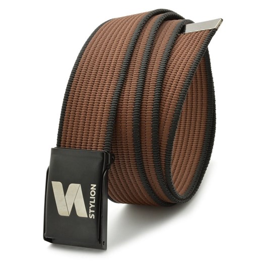 Pasek parciany STYLION brązowo-czarny- ST-04 ze sklepu Stylion w kategorii Zegarki - zdjęcie 185962691