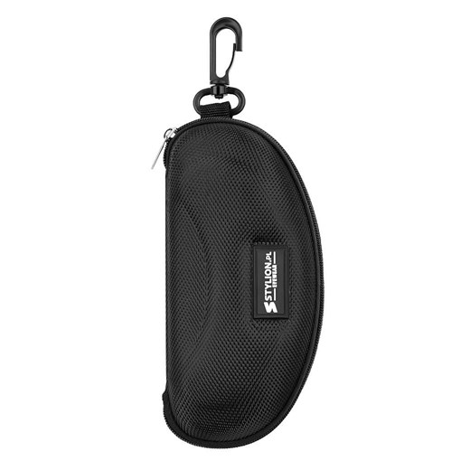 Etui futerał sportowy z karabińczykiem na okulary STYLION STLK11 czarny ze sklepu Stylion w kategorii Okulary korekcyjne męskie - zdjęcie 185962704