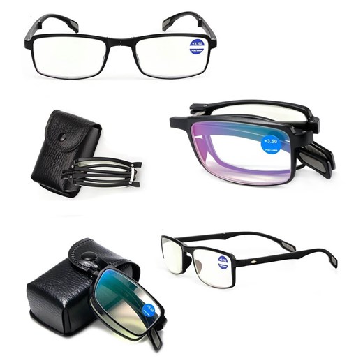 Plusy +1.00 Składane okulary korekcyjne do komputera i czytania Blue Light + Antyreflex ST335 ze sklepu Stylion w kategorii Okulary korekcyjne damskie - zdjęcie 185962732