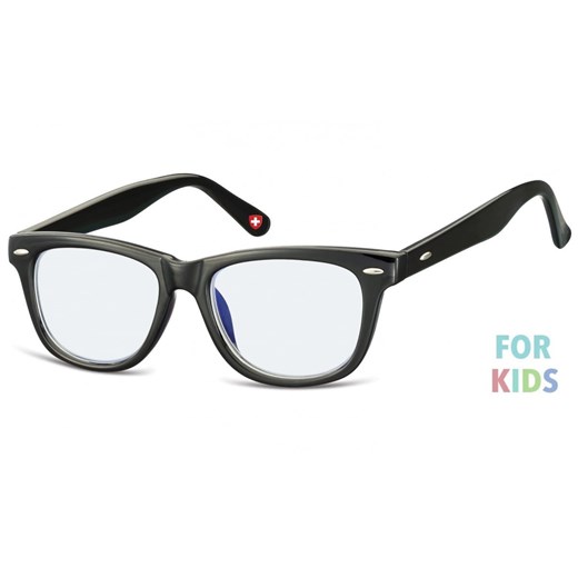 Dziecięce okulary z Filtrem Niebieskim do komputera zerówki Nerdy KBLF1 CZARNE ze sklepu Stylion w kategorii Akcesoria dziecięce - zdjęcie 185962742
