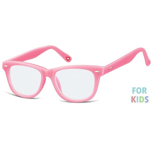 Dziecięce okulary z Filtrem Niebieskim do komputera zerówki Nerdy KBLF1A RÓŻOWE - id: 4250 - marki Montana - 185962743 Dziecięce okulary z Filtrem Niebieskim do komputera zerówki Nerdy KBLF1A RÓŻOWE ze sklepu Stylion w kategorii Akcesoria dziecięce - zdjęcie 185962743