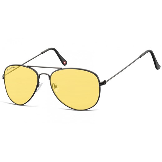 Żółte Okulary Przeciwsłoneczne Pilotki Aviator Montana FS86C ze sklepu Stylion w kategorii Zegarki - zdjęcie 185962792