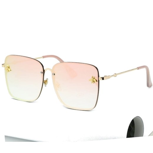 DAMSKIE Okulary Przeciwsłoneczne LUSTRA kwadratowe STEC-01 ze sklepu Stylion w kategorii Okulary przeciwsłoneczne damskie - zdjęcie 185962860