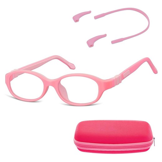 Elastyczne dziecięce oprawki okularowe zerówki owalne + gumka Sunoptic K1B Różowe - id: 346 - marki Sunoptic - 185962874 Elastyczne dziecięce oprawki okularowe zerówki owalne + gumka Sunoptic K1B Różowe ze sklepu Stylion w kategorii Akcesoria dziecięce - zdjęcie 185962874