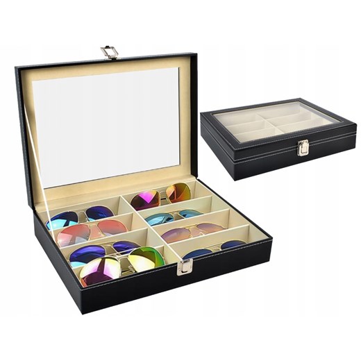 Organizer na okulary 8 przegródek ORG-8-OKU - id: 4489 - marki Stylion - 185962880 Organizer na okulary 8 przegródek ORG-8-OKU ze sklepu Stylion w kategorii Zegarki - zdjęcie 185962880