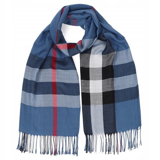 Ciepły szalik damski Cashmere angielska krata SZA-13 ze sklepu Stylion w kategorii Szaliki i chusty damskie - zdjęcie 185963023