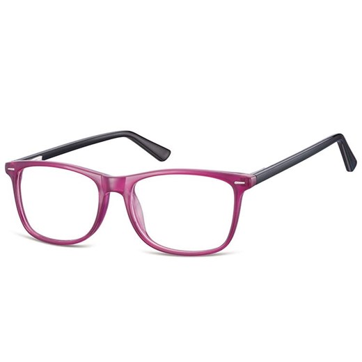 Zerówki klasyczne okulary oprawki Sunoptic CP153C purpurowe, flex - id: 4945 - marki Sunoptic - 185963050 Zerówki klasyczne okulary oprawki Sunoptic CP153C purpurowe, flex ze sklepu Stylion w kategorii Zegarki - zdjęcie 185963050