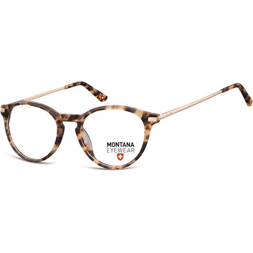 Okrągłe Okulary oprawki optyczne,lenonki korekcyjne Montana MA63C jasna panterka ze sklepu Stylion w kategorii Okulary korekcyjne męskie - zdjęcie 185963164