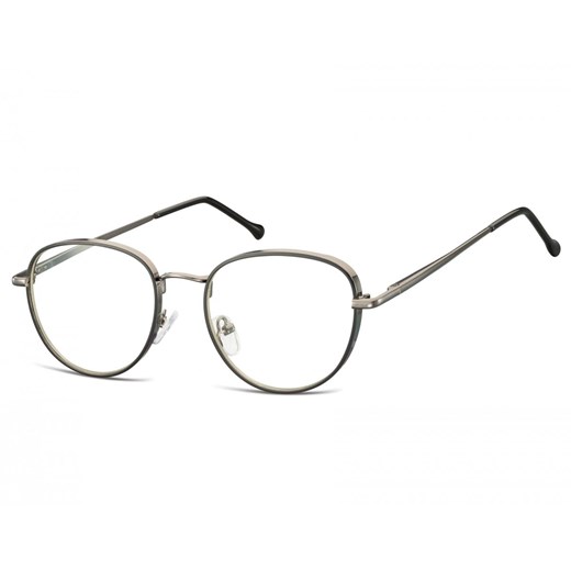 Owalne Okulary oprawki optyczne 918G czarno-grafitowa ze sklepu Stylion w kategorii Okulary korekcyjne damskie - zdjęcie 185963200