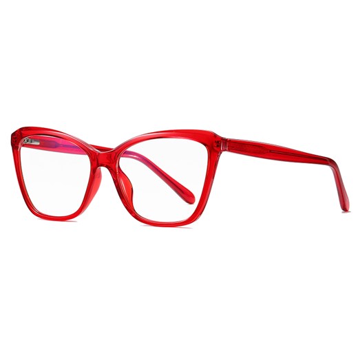 Okulary kocie do komputera damskie z filtrem BLUE Light zerówki 2552D ze sklepu Stylion w kategorii Okulary zerówki damskie - zdjęcie 185963282
