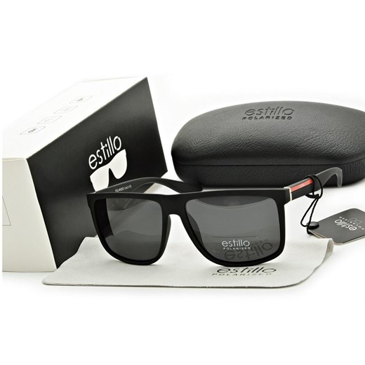 Okulary męskie przeciwsłoneczne polaryzacyjne Filtr UV400 EST-401 ze sklepu Stylion w kategorii Okulary przeciwsłoneczne męskie - zdjęcie 185963292