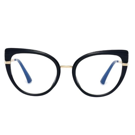 Okulary kocie do komputera damskie z filtrem BLUE Light zerówki 2582 ze sklepu Stylion w kategorii Okulary zerówki damskie - zdjęcie 185963324