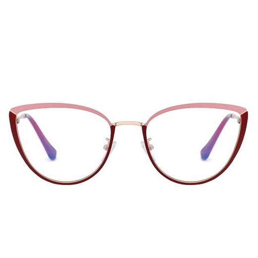 Okulary kocie do komputera damskie z filtrem BLUE Light zerówki 2583-3 ze sklepu Stylion w kategorii Okulary zerówki damskie - zdjęcie 185963344