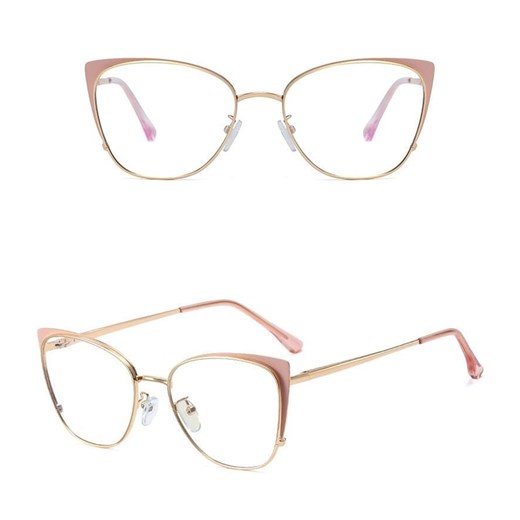 Okulary kocie do komputera damskie z filtrem BLUE Light zerówki 2585-2 ze sklepu Stylion w kategorii Okulary zerówki damskie - zdjęcie 185963350