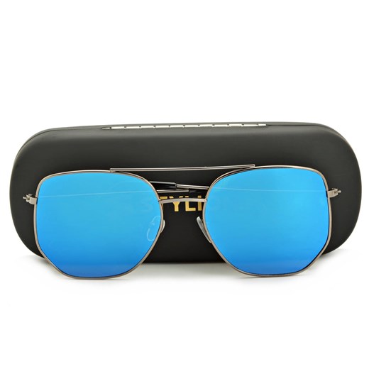 Okulary przeciwsłoneczne Lustrzane Pilotki Aviator STR-491A ze sklepu Stylion w kategorii Okulary przeciwsłoneczne damskie - zdjęcie 185963363