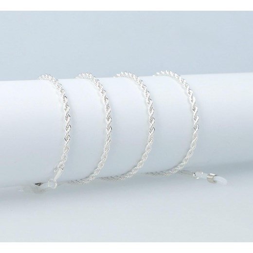 Łańcuszek ozdobny do okularów srebrna plecionka, zawieszka, sznureczek SLA-02 ze sklepu Stylion w kategorii Okulary przeciwsłoneczne damskie - zdjęcie 185963410