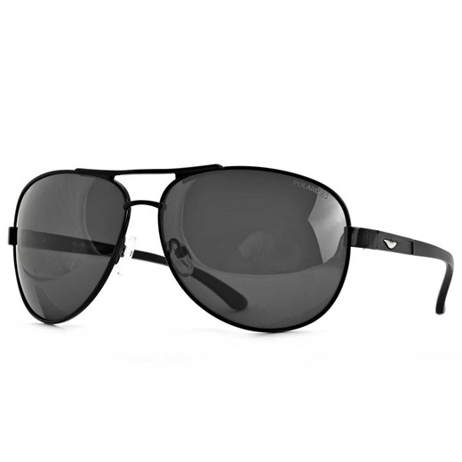 Czarne przeciwsłoneczne Pilotki Polaryzacyjne okulary Aviator POL-51-1 ze sklepu Stylion w kategorii Okulary przeciwsłoneczne męskie - zdjęcie 185963431