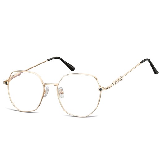 Okulary oprawki owalne zerówki metalowe korekcyjne L121C ze sklepu Stylion w kategorii Okulary korekcyjne damskie - zdjęcie 185963550