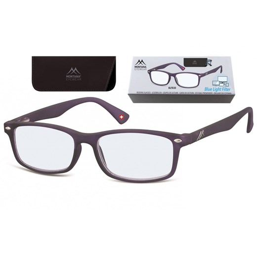 Okulary z filtrem do Komputera i Czytania moc: +2.00 z Antyrefleksem Montana BLFBOX83D ze sklepu Stylion w kategorii Okulary korekcyjne damskie - zdjęcie 185963631
